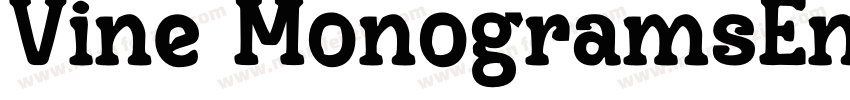 Vine MonogramsEngraved字体转换